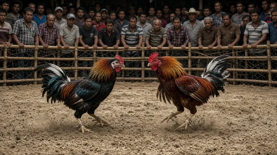 Sàn đá gà có khán giả
